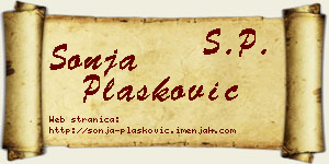 Sonja Plasković vizit kartica
